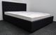 Queen black upholstered bed &amp. Pocket spring mattress