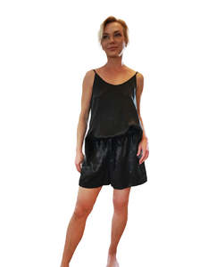 Silk Clothing: Silk Top and Silk Shorts