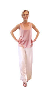 Silk Clothing: Silk A-Line Tank Top