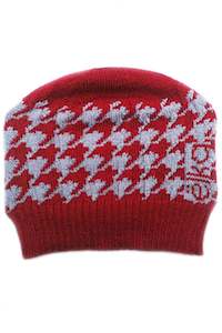 Elka Kids: Houndstooth Merino Baby Beanie
