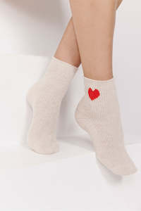 Accessories: Cashmere Heart Socks