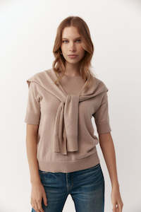 Cashmere Sweater Scarf - Powder Pink