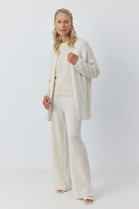 Luxe 1: Luxe Cashmere Cardigan - Cream