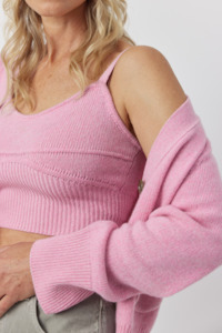Luxe 1: Luxe Cashmere Bralette - Pink Melange