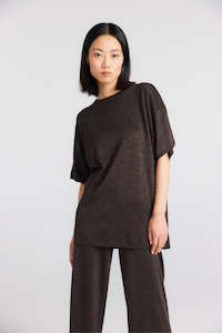 Silk Cashmere: Cashmere Silk Lurex Tee