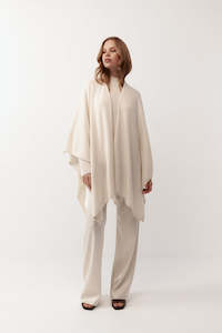 Marinas Edit: Cashmere Cape - Cream