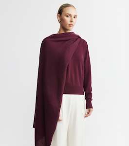 Travel Wraps: Cashmere Travel Wrap - Burgundy