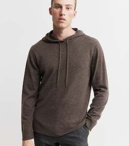 Matching Sets: Unisex Cashmere Hoodie - Brown Melange