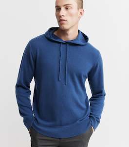 All Cashmere: Unisex Cashmere Hoodie - Indigo