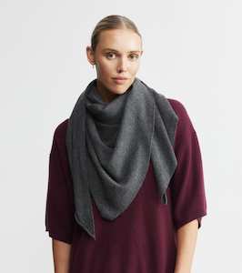 New Accessories Arrivals: Cashmere Triangle Scarf - Graphite