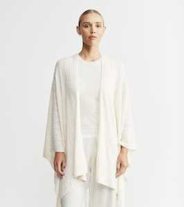 Beneath The Surface Drop 1: Cashmere Cable Cape - Cream