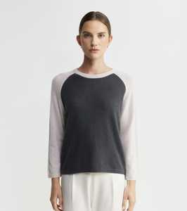 Cashmere Two Tone 3/4 Sleeve Tee