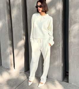 Matching Sets: Cashmere Trouser - Cream