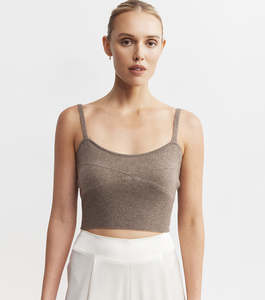 Sale: Cashmere Bralette - Walnut