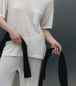 Matching Sets: Fine Cashmere Tee - Ivory