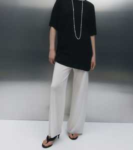 Fine Cashmere Bias Trouser - Ivory