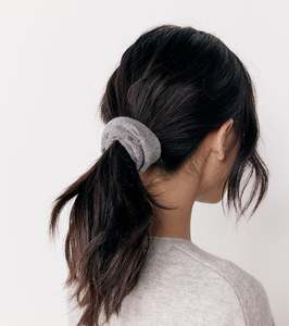 Cashmere Scrunchie - Dark Grey Melange