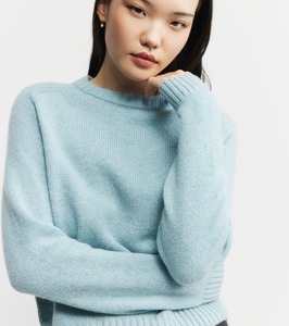 Luxe Cashmere Crewneck - Seafoam
