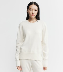 Crew Necks 1: Baby Cashmere Crew Neck Sweater - Cream