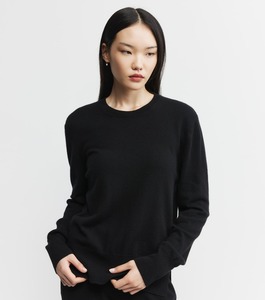 Baby Cashmere Crew Neck Sweater - Black