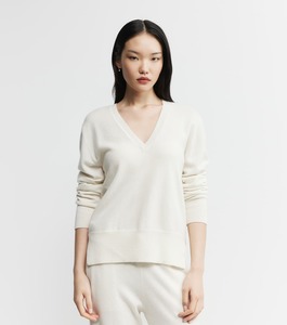 Baby Cashmere V-Neck Sweater - Cream