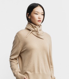 Travel Wraps Scarves: Baby Cashmere Triangle Scarf - Camel Melange