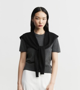 Cashmere Sweater Scarf - Black