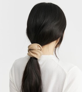 Cashmere Scrunchie - Camel