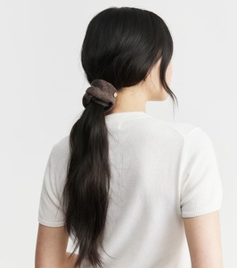 Cashmere Scrunchie - Brown Melange