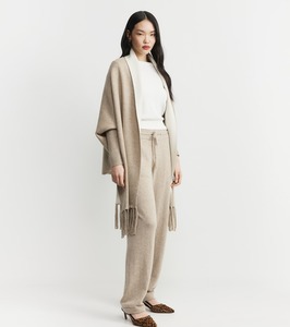 Cashmere Double Sided Jacket - Birch/Cream