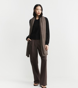 Cashmere Travel Wrap - Brown Melange
