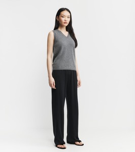 Best Sellers: Relaxed Cashmere Trouser - Black