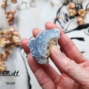 Raw Crystals • Elliott Pop Crystals, Tarot + Oracle and Spiritual Delights: Celestite Cluster