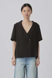 Permanent: Yin SS Shirt in Chocolate