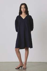Last Ones: Miu Mini Dress in Navy