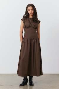 Signatures: Cairo Dress in Chocolate Brown