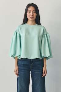Sale 25: Sale - Tulle Deux Blouse in Mint