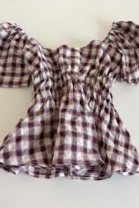 Limited Edition: Bodice Top in Field Check