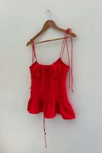 Frou Camisole in Red