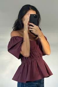 Bodice Top in Rose Gingham (Last one)