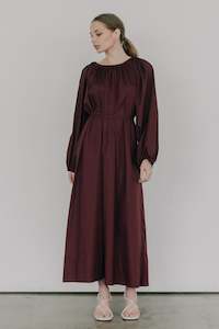 Permanent: Bloom Maxi Dress in Burgundy