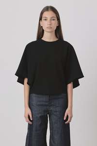 Permanent: Swirl Top in Black