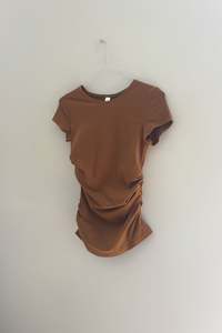 Remnants: (Remnants) Warp SS Tee in Cinnamon