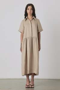 Mes Deux Midi Dress in Camel