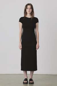 Permanent: SS Tee Dress in Black