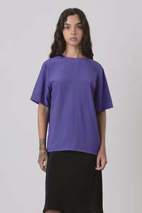 Limited Edition: (Limited Edition) Universal SS Blouse in Purple