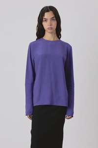 Limited Edition: (Limited Edition) Universal LS Blouse in Purple