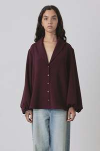 Thirties LS Shirt in Burgundy
