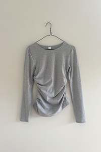 Warp: Warp LS Top in Grey Marle