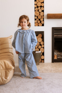 Tops: Marigold Blouse - Cornflower Gingham